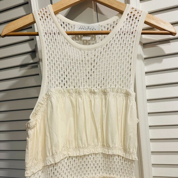 Mare Mare Smocked Tiered Dress, White, Small - Picture 1 of 4